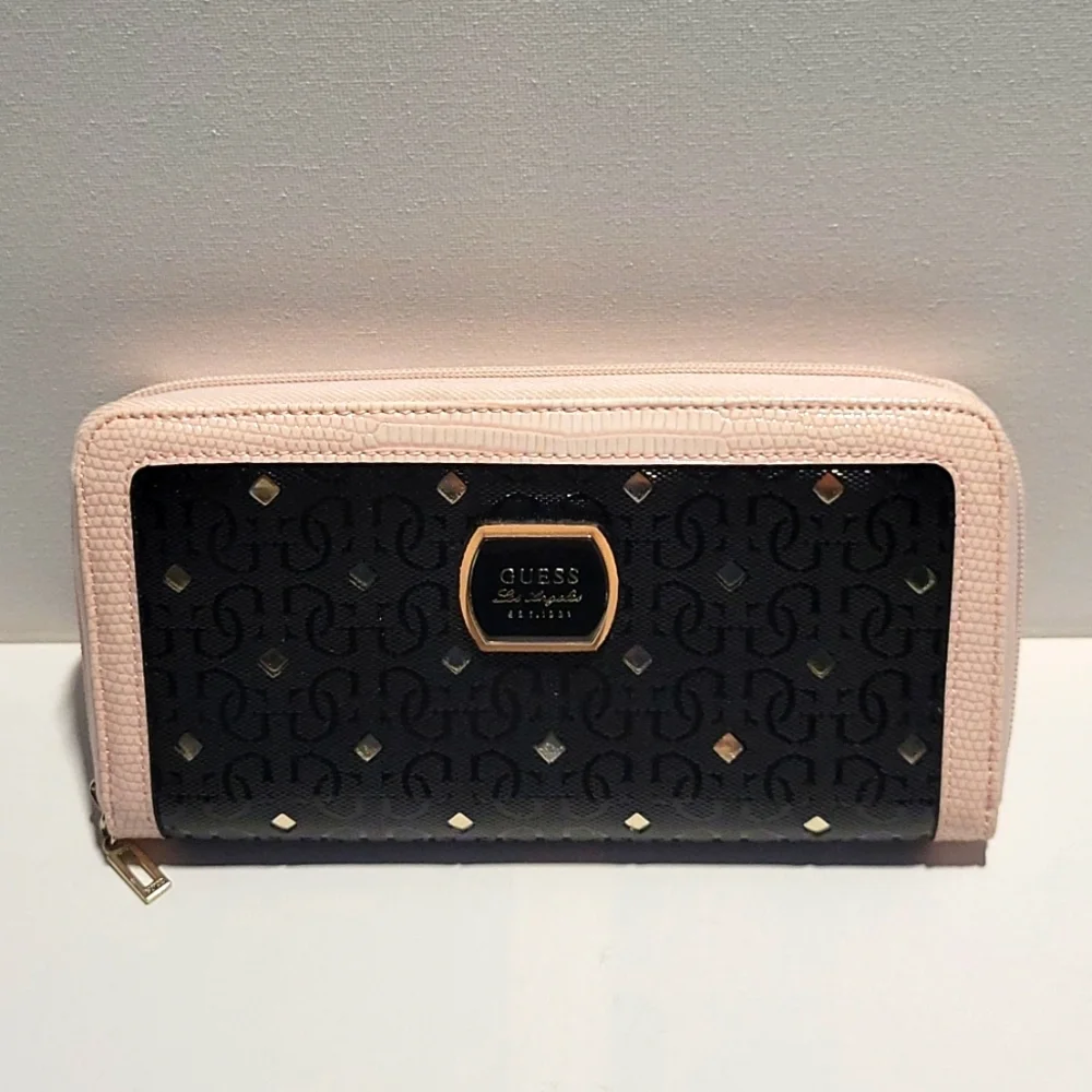 GUESS wallet in pink & black NWOT